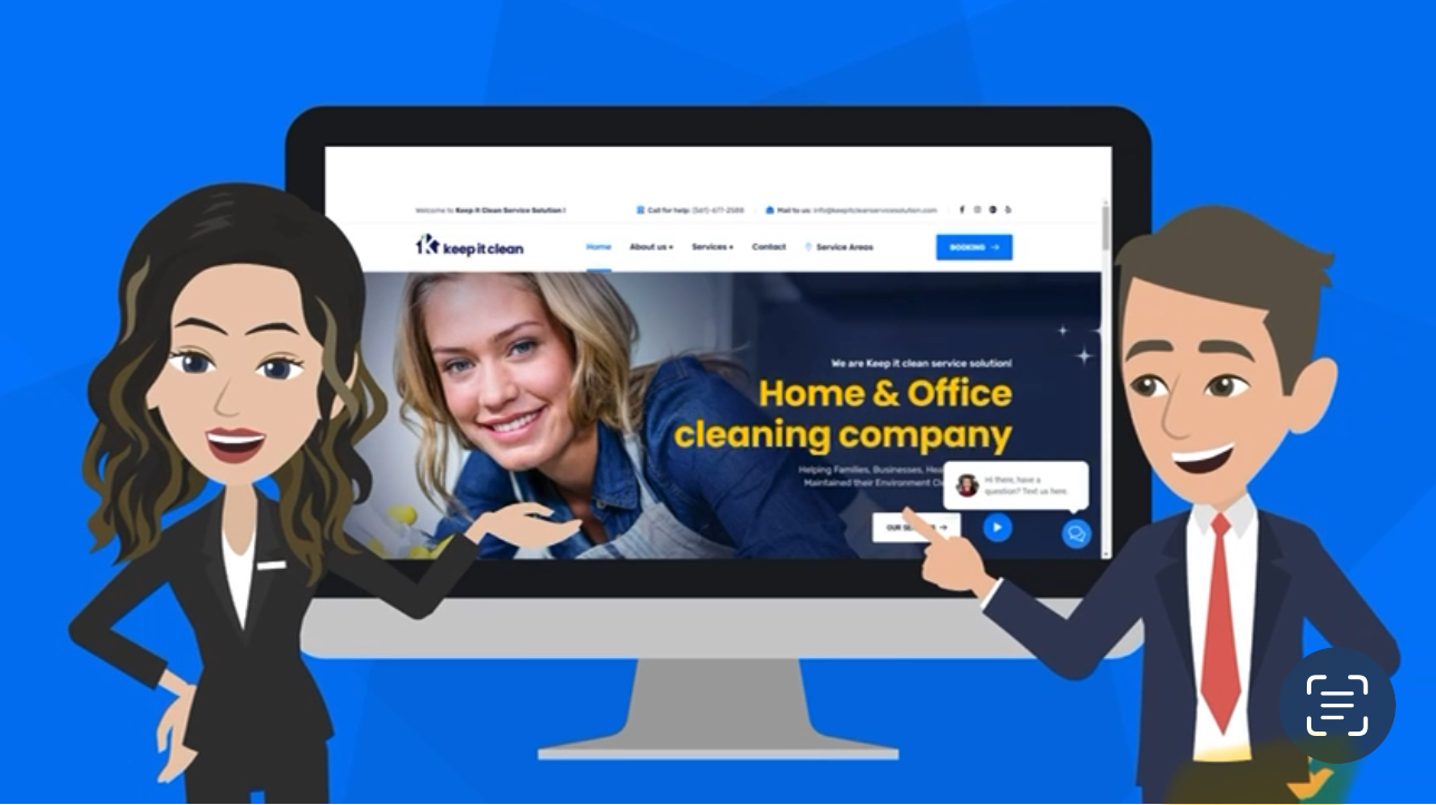 Keep It Clean online booking preview